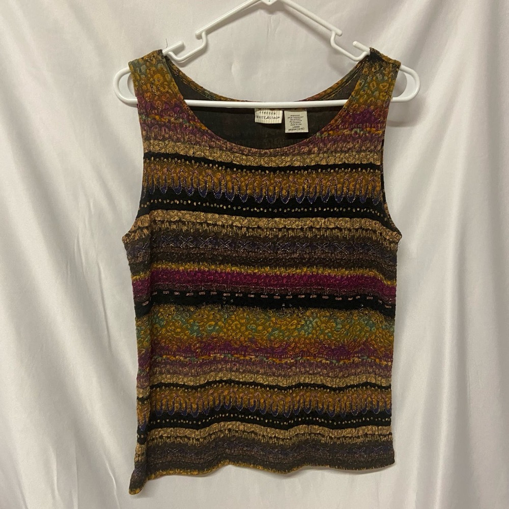 White Stag Blouse Medium 8/10 Stretch Sleeveless